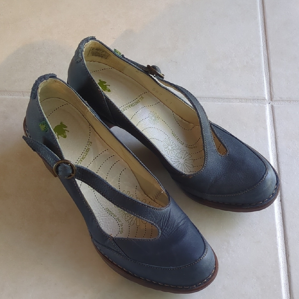 El Naruralista Pumps Mary Jane Women's Blue Pumps Sz 41/ US 10
